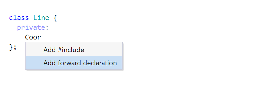 JetBrains&nbsp;Rider C++: code completion for an import item