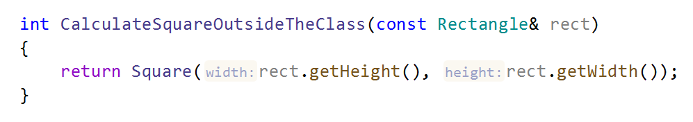 JetBrains&nbsp;Rider C++: parameter name hints