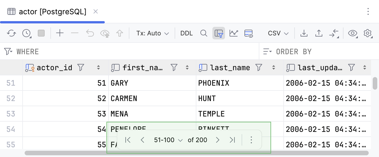 Grid pagination toolbar controls to navigate between subsets of rows Grid pagination toolbar controls to navigate between subsets of rows