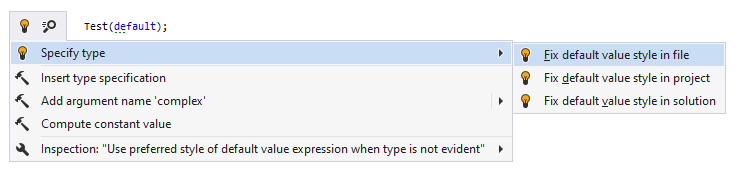 JetBrains&nbsp;Rider syntax style inspection: Specify type