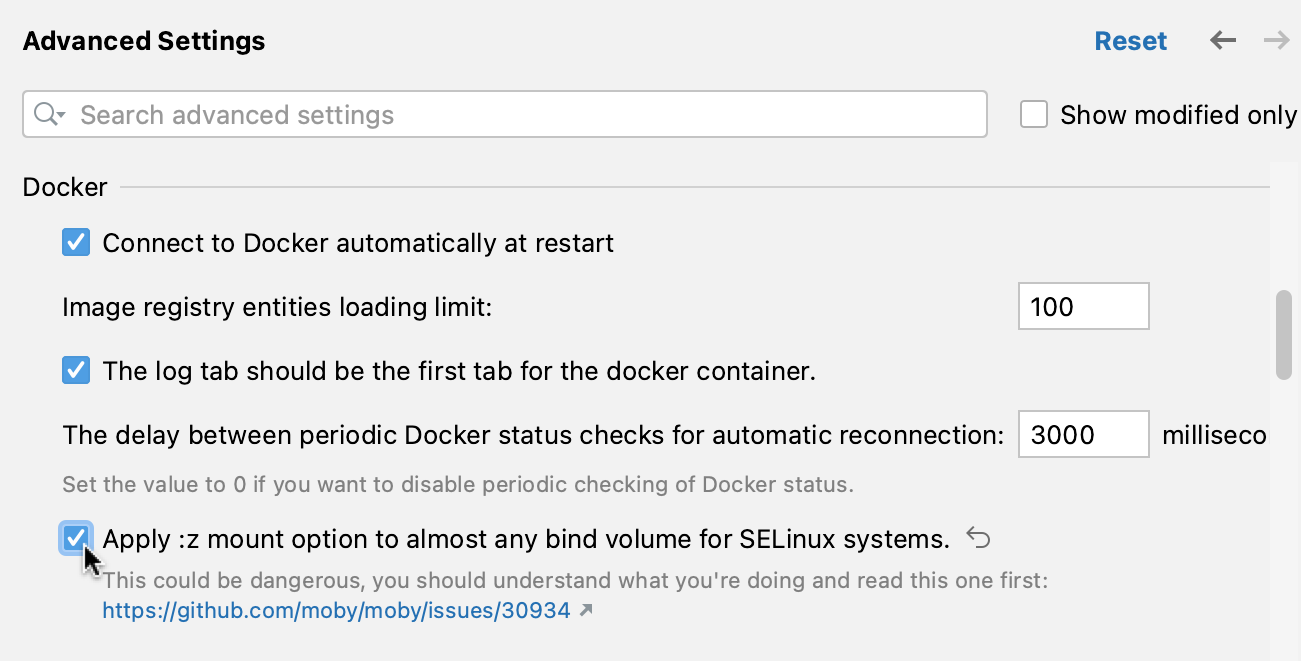Binding for SELinux systems Binding for SELinux systems