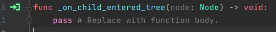 JetBrains&nbsp;Rider: Action indicators in GDScript - Connected signal
