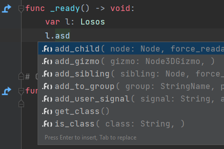 JetBrains&nbsp;Rider: GdScript. Hide private fields from completion
