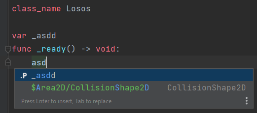 JetBrains&nbsp;Rider: GdScript. Private fields in completion within the class