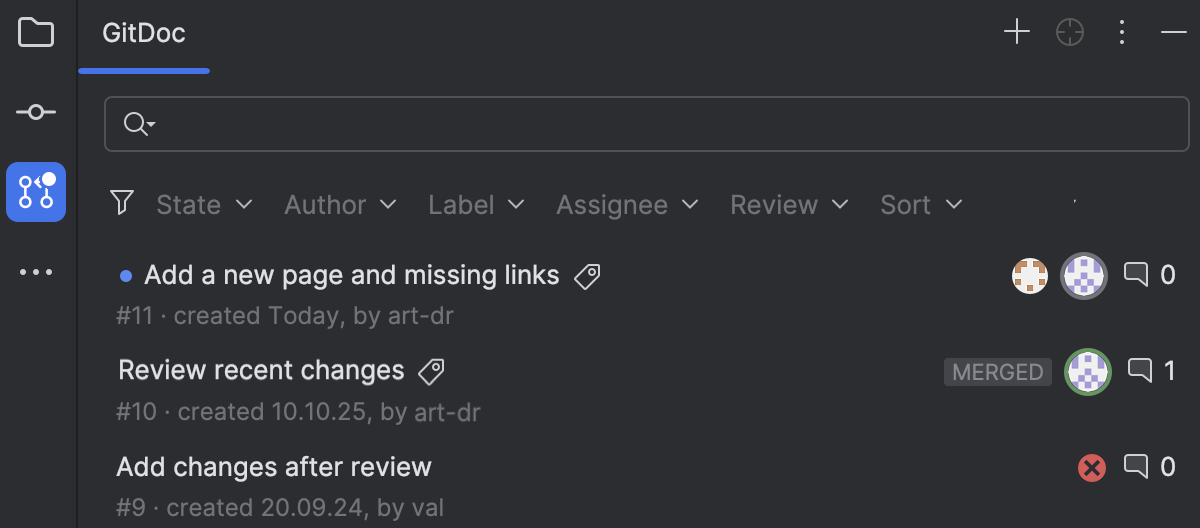 Review incoming GitHub pull requests | JetBrains Rider Documentation