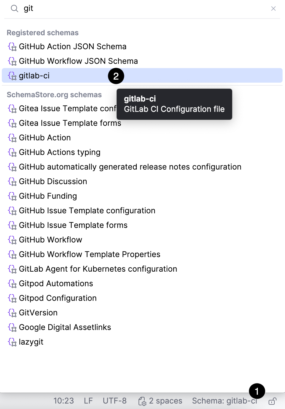 JSON Schema widget JSON Schema widget