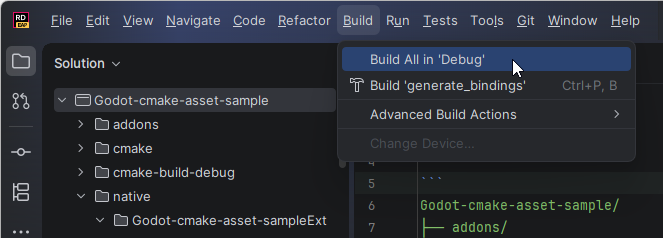 JetBrains Rider: Godot addon project. Build C++ GDExtension JetBrains Rider: Godot addon project. Build C++ GDExtension