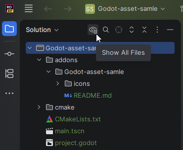 JetBrains Rider: Godot addon project in Solution Explorer JetBrains Rider: Godot addon project in Solution Explorer