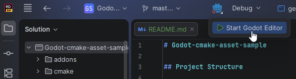 JetBrains Rider: Godot addon project. Start Godot editor JetBrains Rider: Godot addon project. Start Godot editor