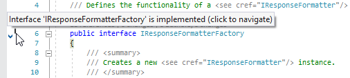 JetBrains&nbsp;Rider: Gutter icons and tooltips for base and implementing/overriding types and members