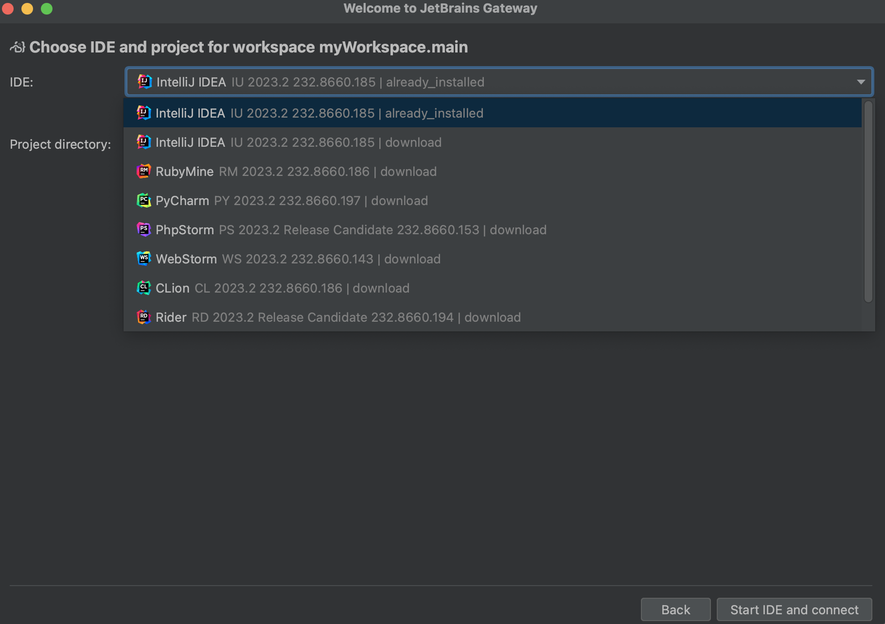 IDE and project path IDE and project path