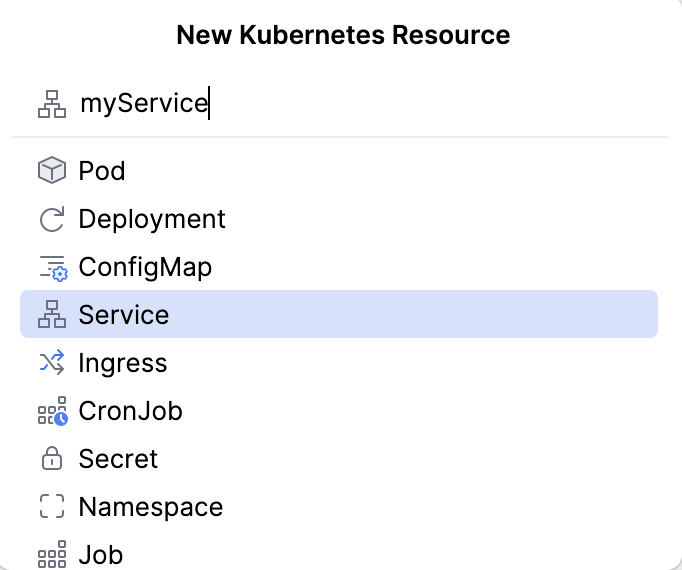 New Kubernetes Resource Window New Kubernetes Resource Window