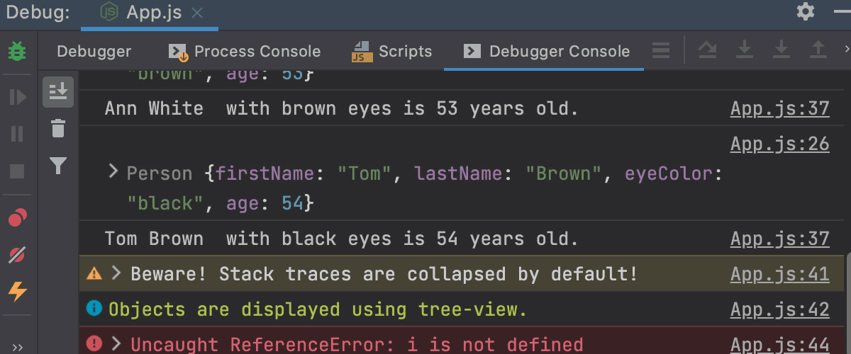 Using interactive Debugger Console | JetBrains Rider Documentation