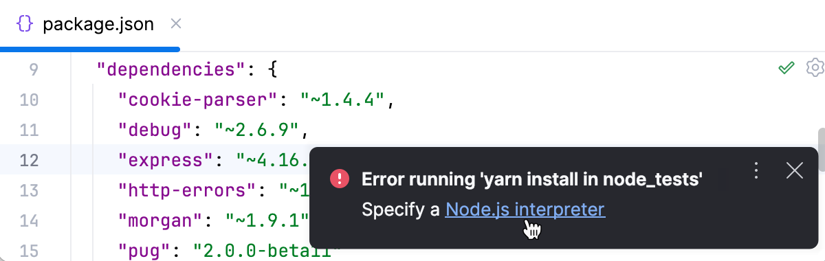 Node.js not found Node.js not found