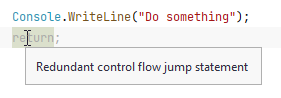 JetBrains&nbsp;Rider: Problem description in status bar