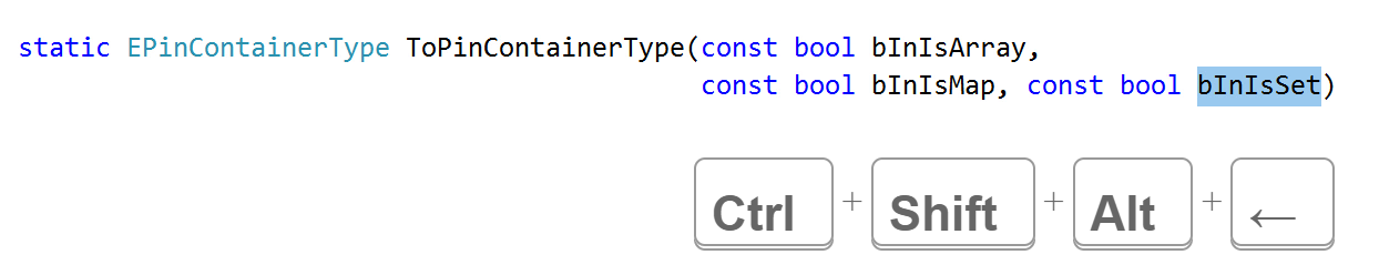 JetBrains&nbsp;Rider C++: Rearrange parameters