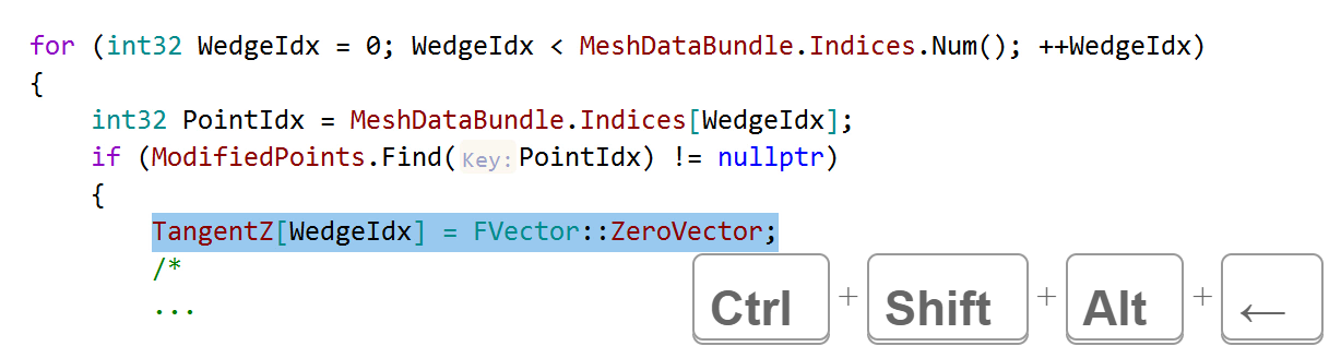 JetBrains&nbsp;Rider C++: Move a line into the following region