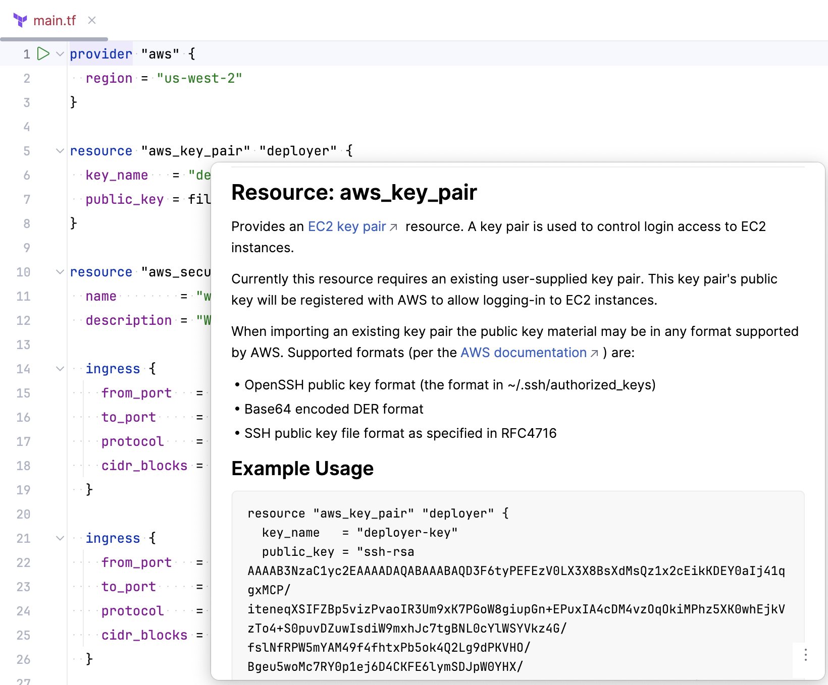 Terraform quick documentation Terraform quick documentation