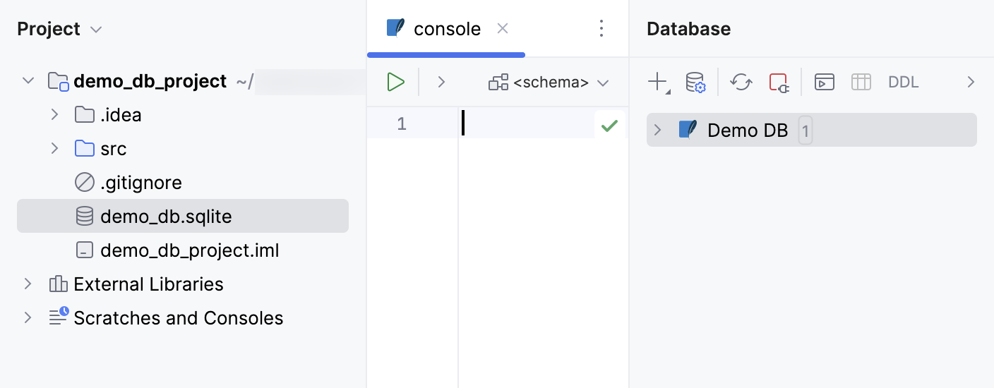 New data source in Database Explorer