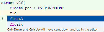 HLSL completion HLSL completion
