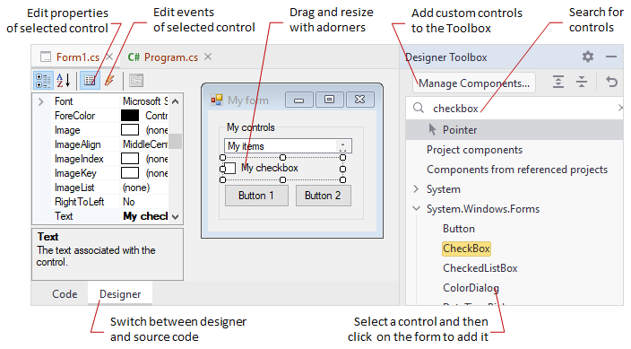 JetBrains Rider: Windows Forms designer JetBrains Rider: Windows Forms designer