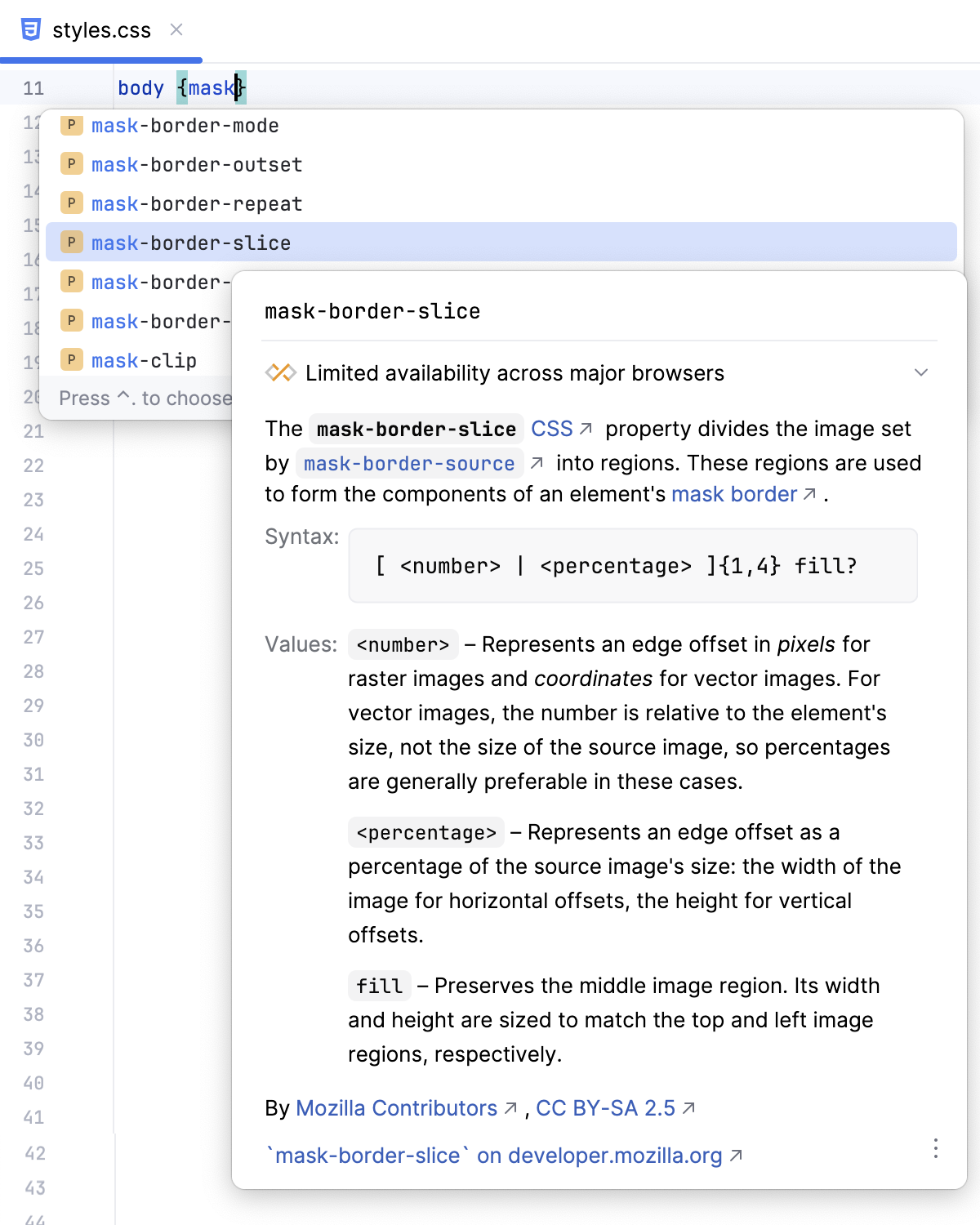 Style sheets quick documentation: Baseline, limited availability