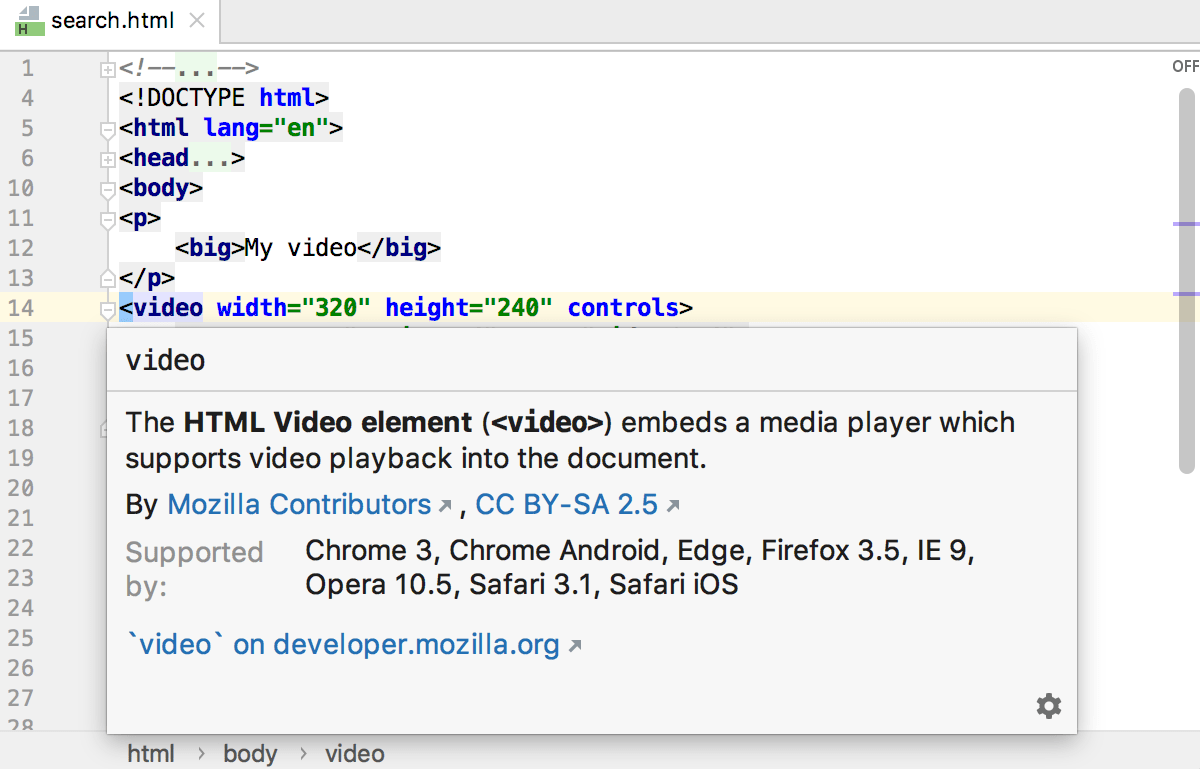 HTML quick documentation: compatible browsers are listed HTML quick documentation: compatible browsers are listed