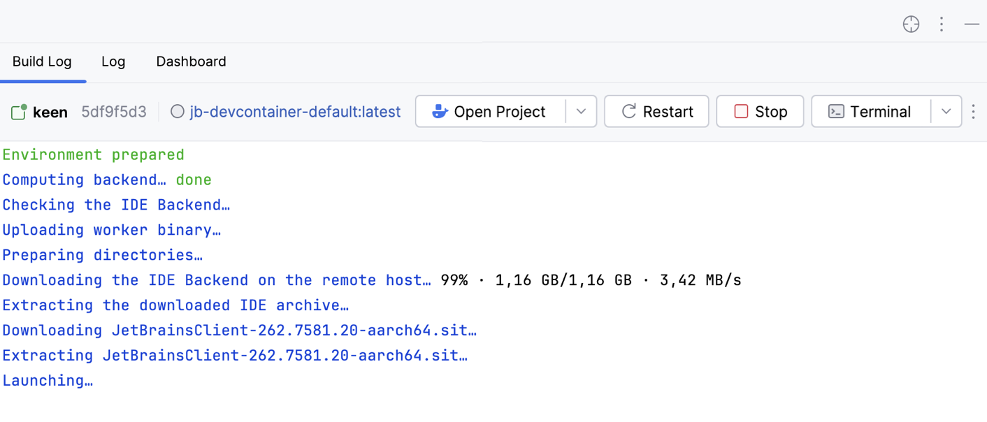 Clone - Dev Container created Clone - Dev Container created