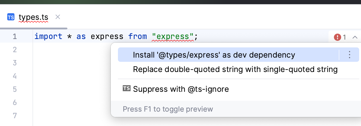 Add type declarations Add type declarations