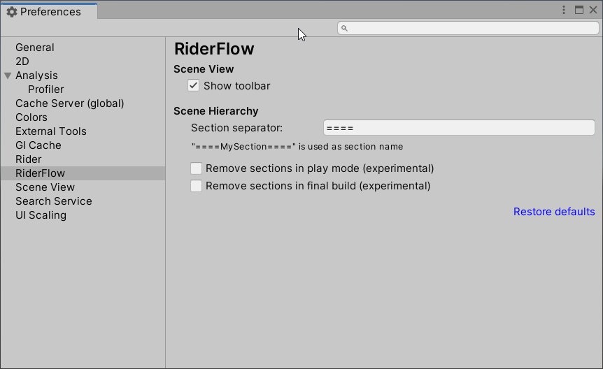 RiderFlow: Keep sections