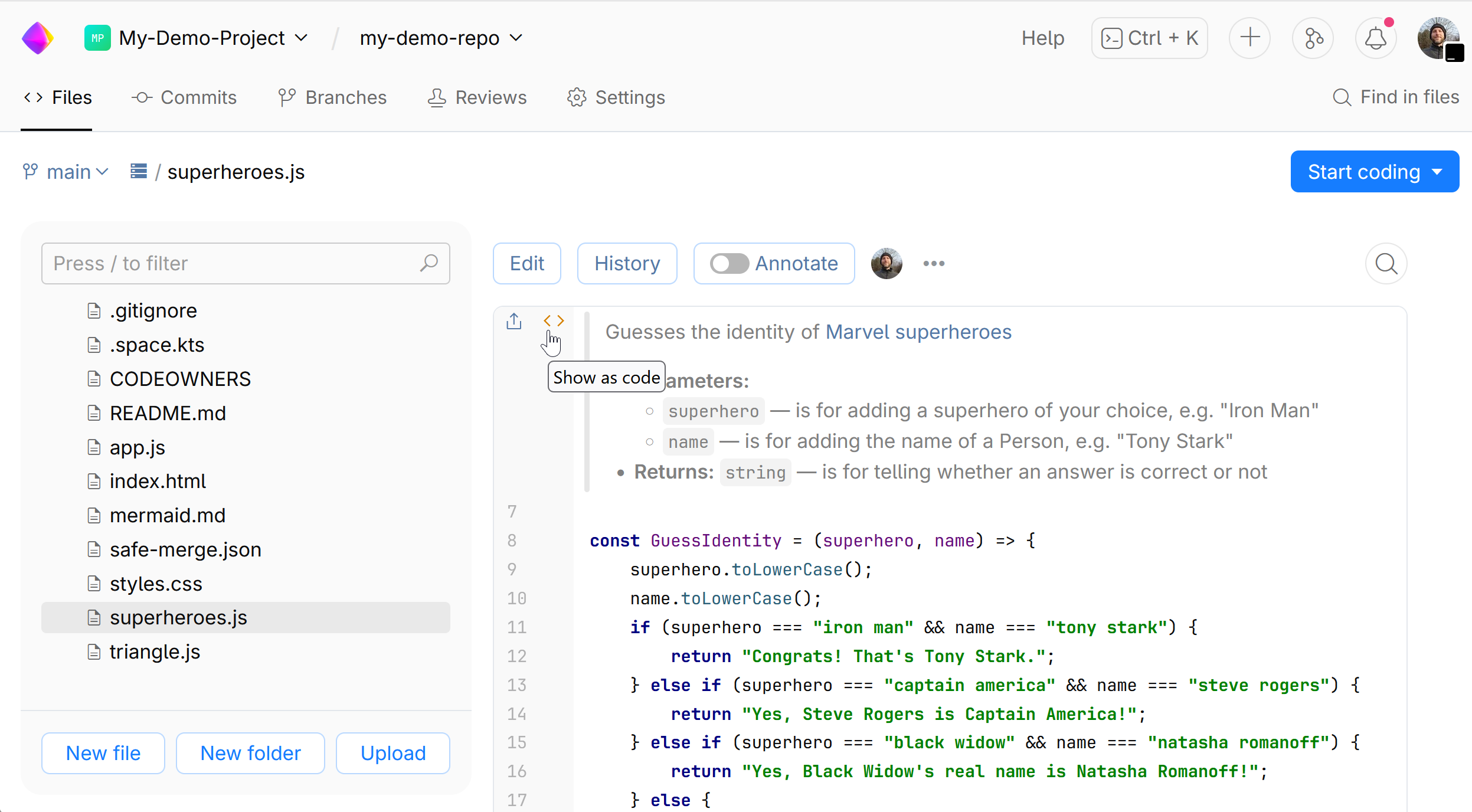 renderedCommentShowAsCode.png renderedCommentShowAsCode.png