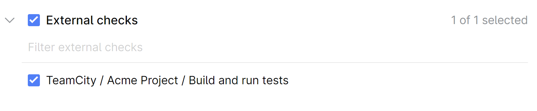External check External check