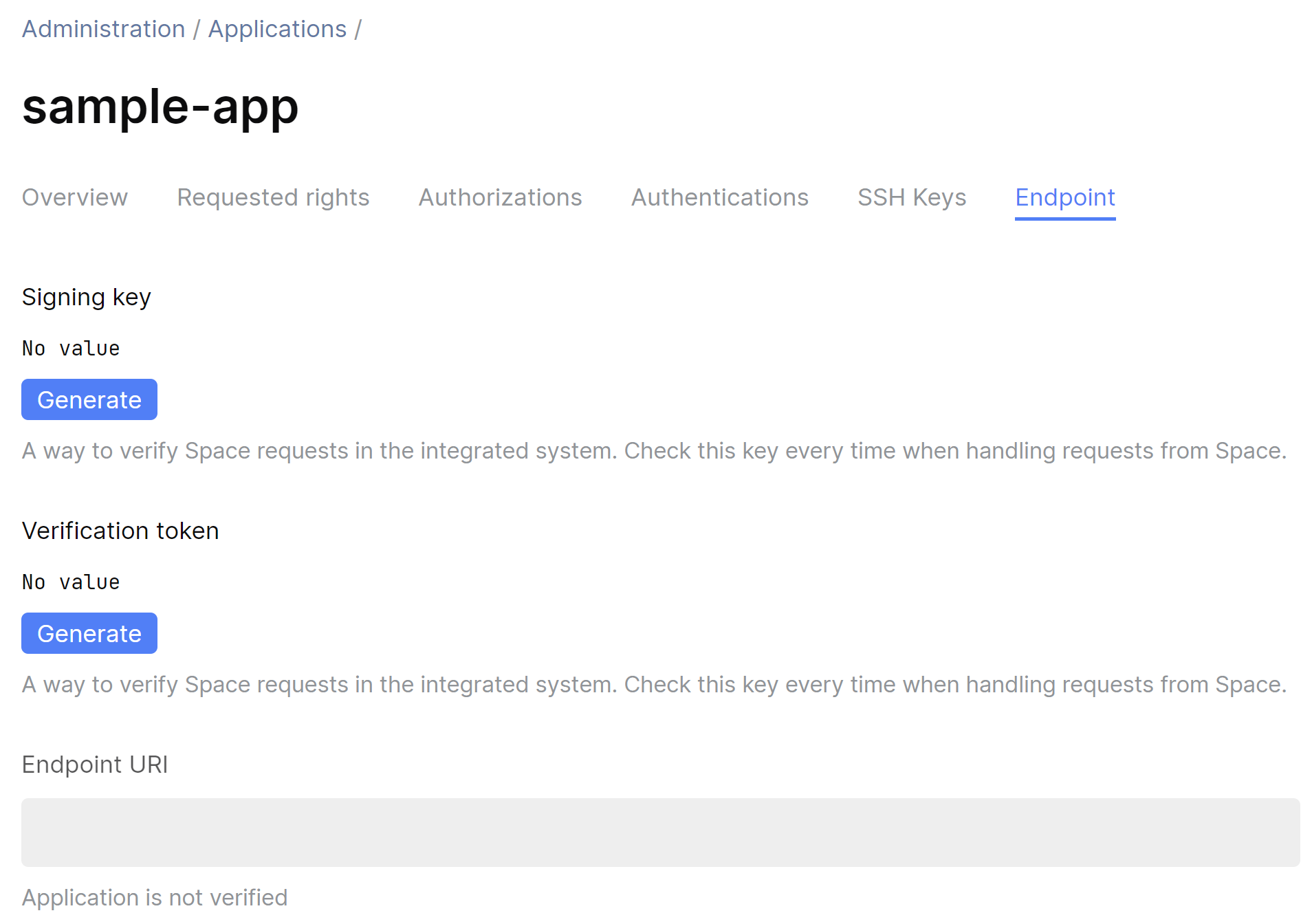 Verify requests from Space Verify requests from Space