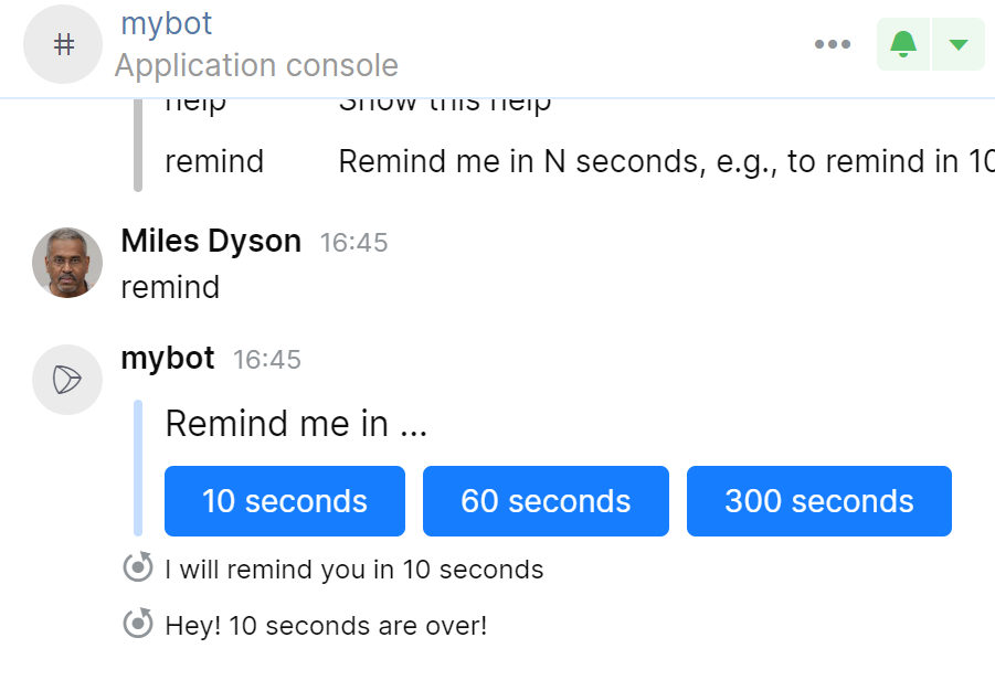 Chatbot application