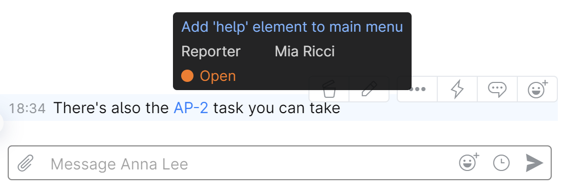 Unfurl a link to Jira issue in Space chat