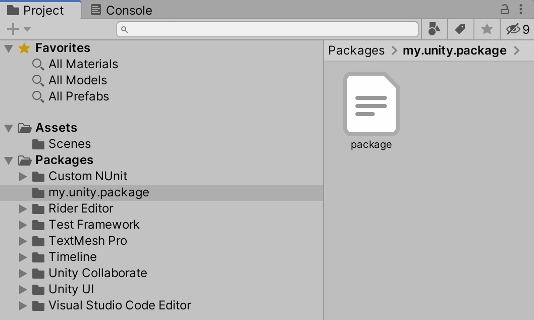 npm Unity package