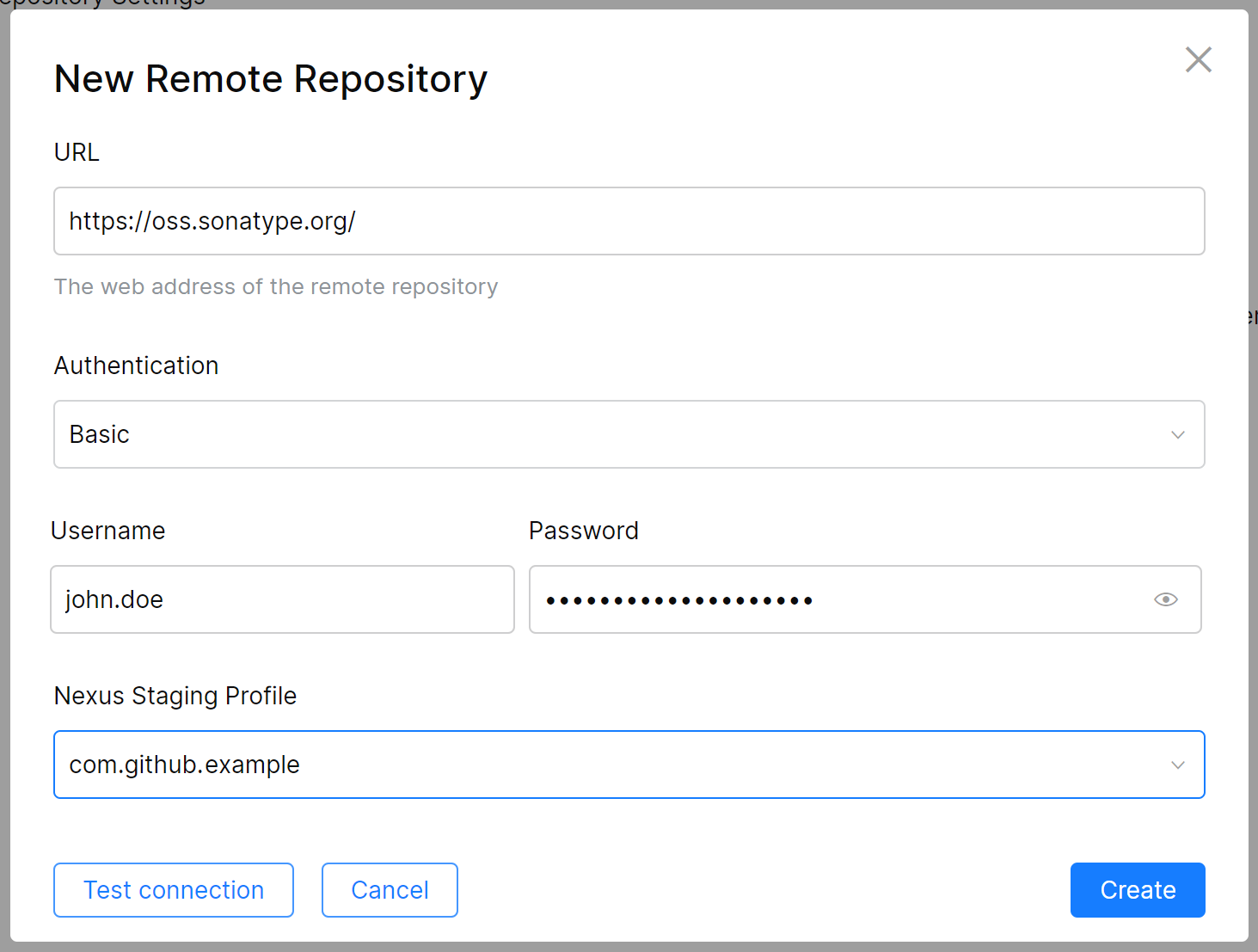 Remote Repo Settings