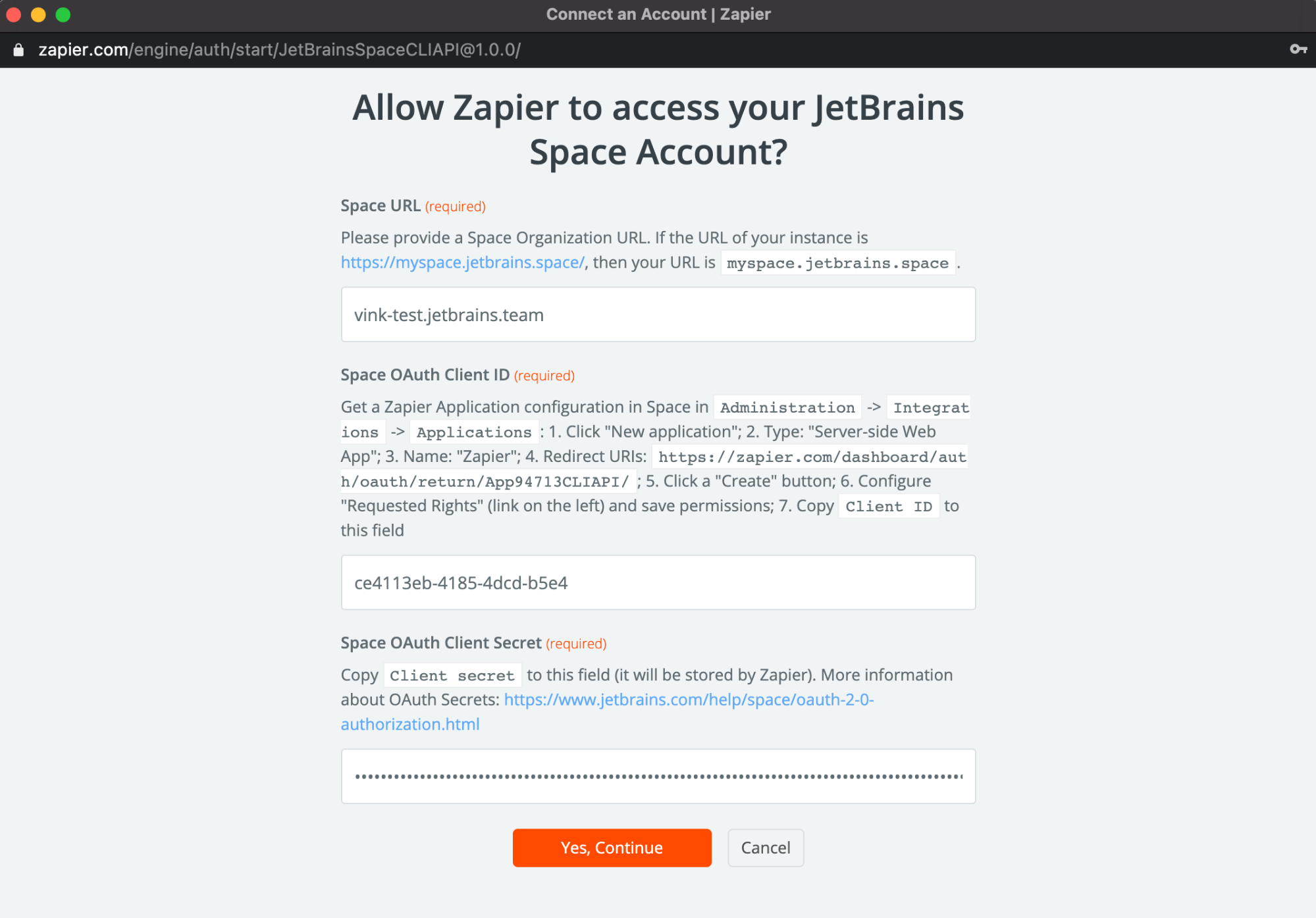 Set up Zapier