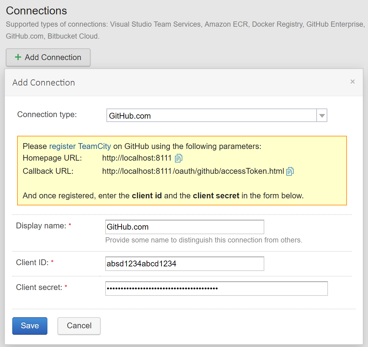 Create gh connectiontokens