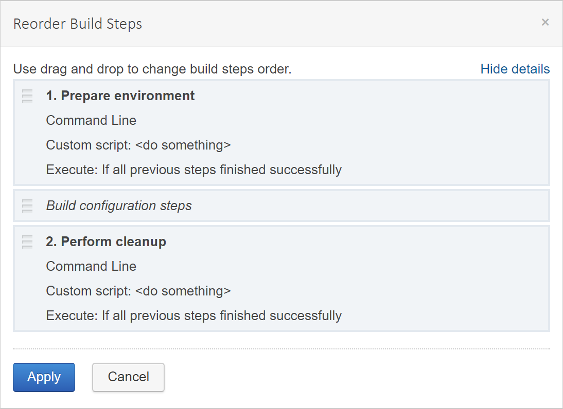 Reorder build steps