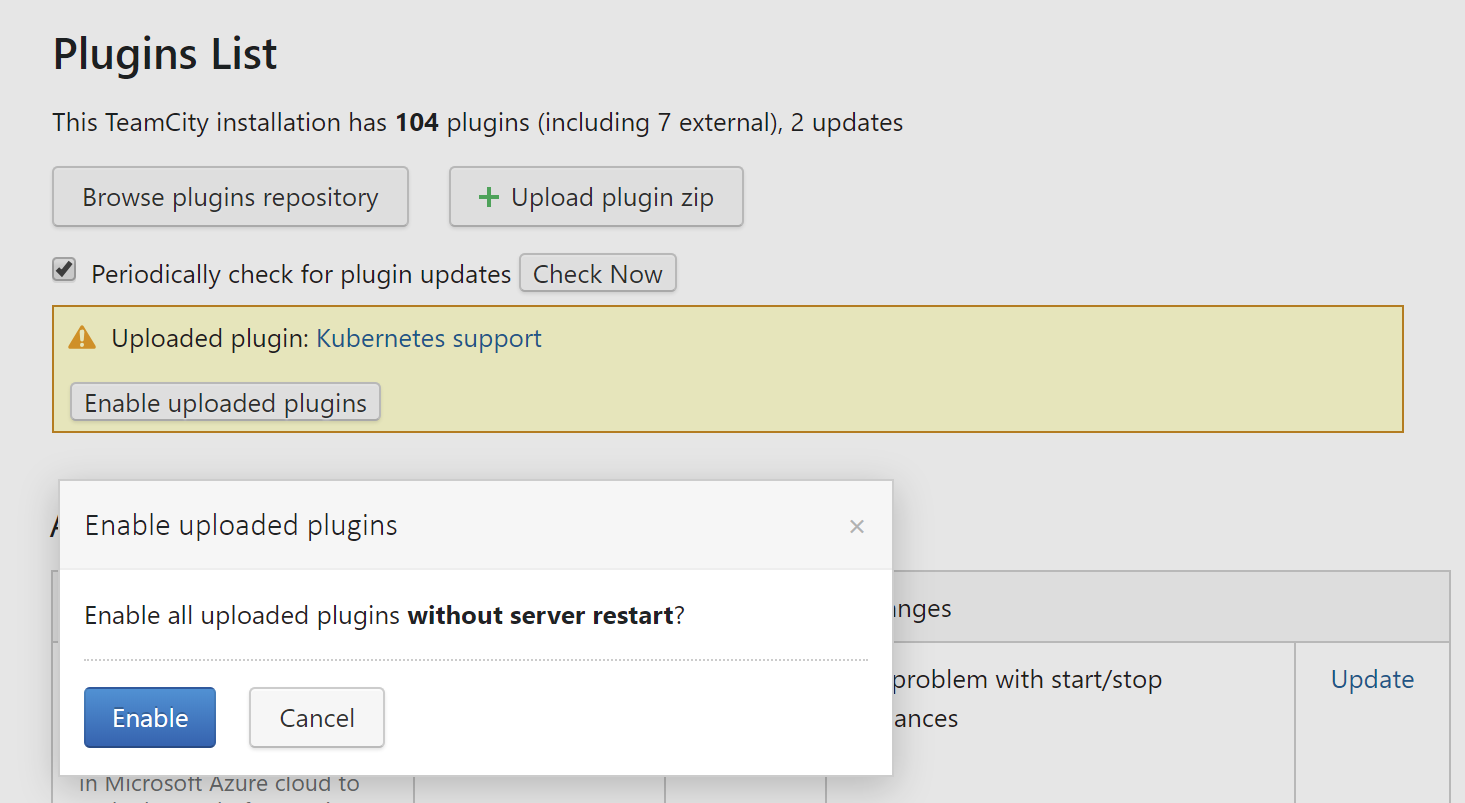 New plugin enable
