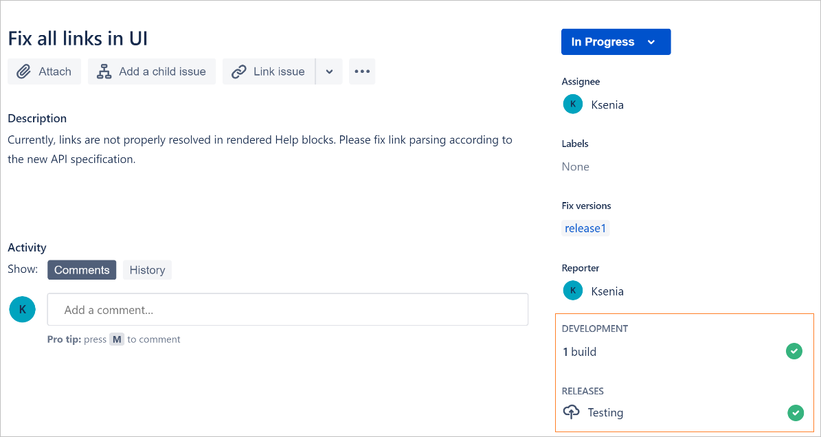 TeamCity build status in Jira Cloud