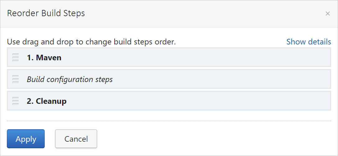 Reorder build steps