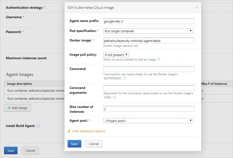 Adding a Kubernetes image