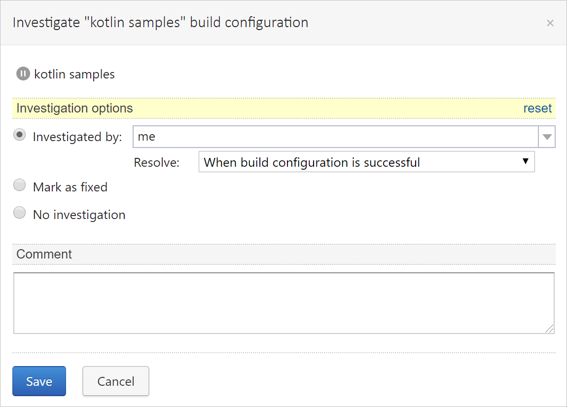 Assigned an investigation of a failed build