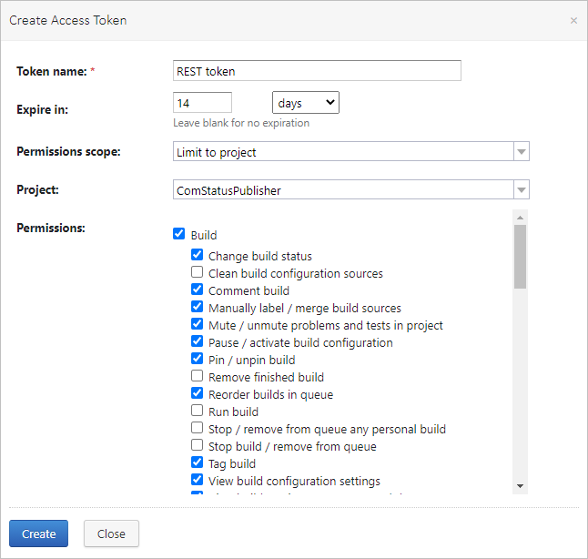 Create an access token