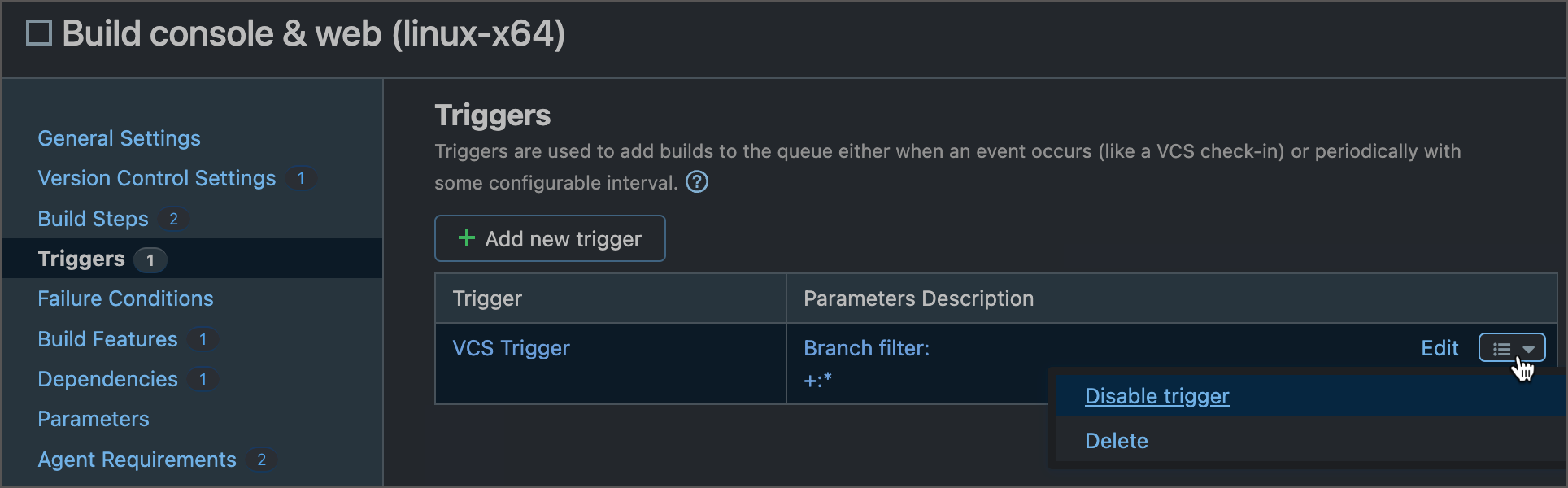 Remove or disable triggers