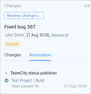 JetBrains Space support in Commit Status Publisher