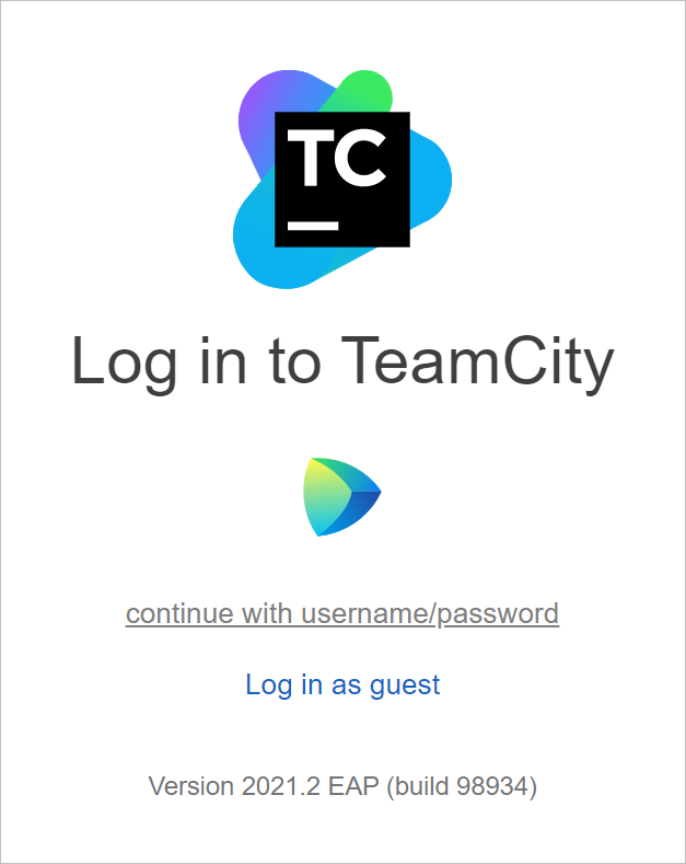Sign in to TeamCity with JetBrains Space account