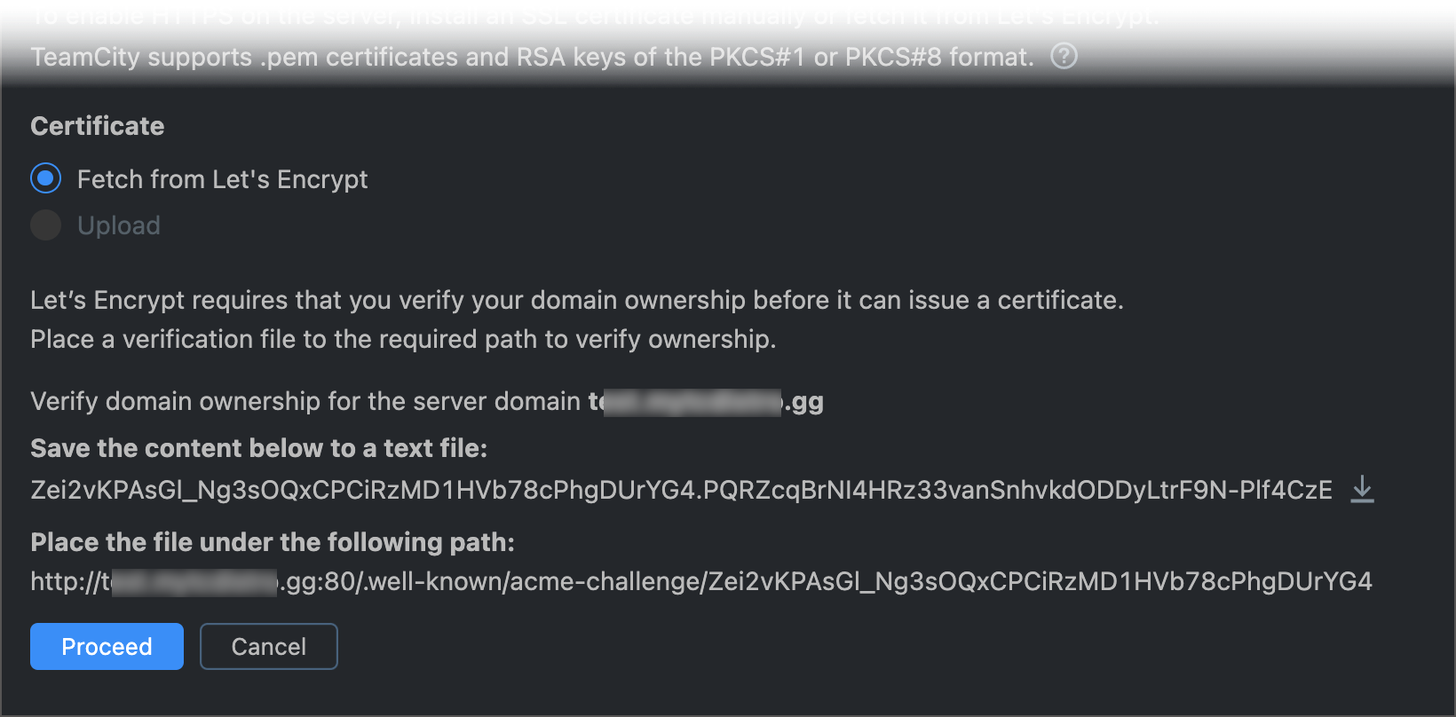 Certificate instructions for system administrators